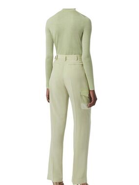 Burberry Women's Light Sage Turtleneck Sweater